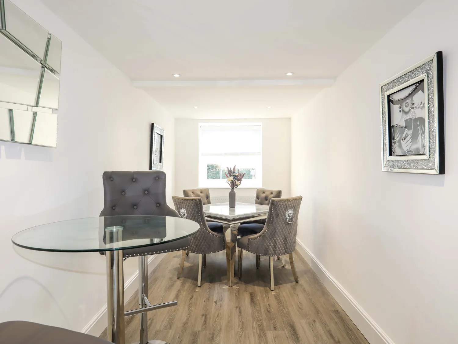Dining room at Tyn Fridd holiday cottage